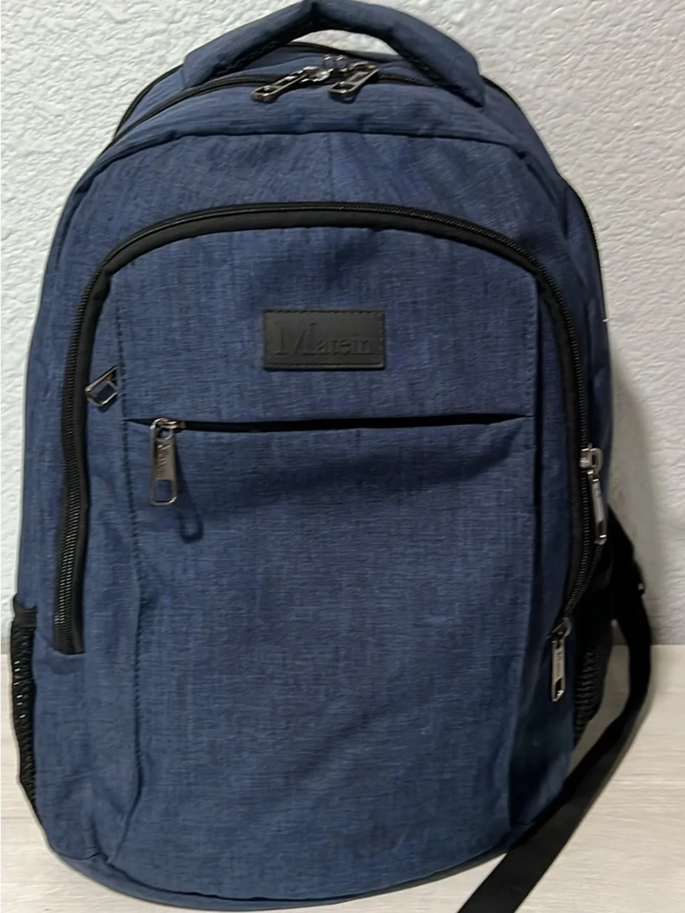 Navy Blue Men's Backpack - Durable Everyday Bag